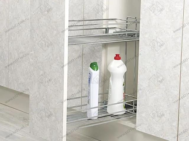 S-2427-A Бутылочница 250, Starax, 2-х ярусная, направляющие Blum Tandem, (203х475х495 мм), частичное выдвижение, левая, антрацит