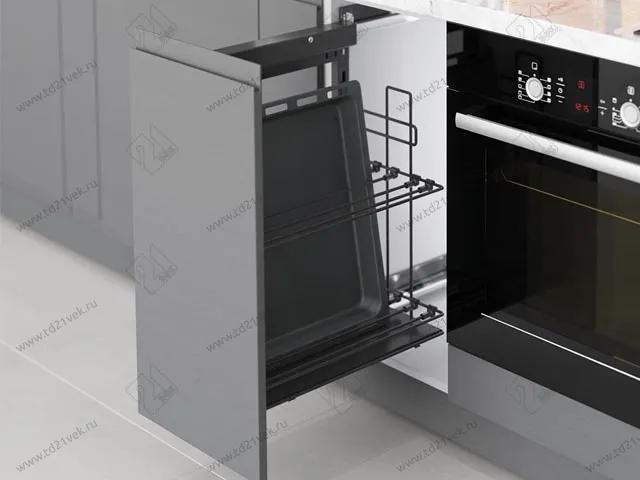 S-2899-A Выдвижная система для противней в базу 250 мм, Starax, (215х475х640) правая, антрацит