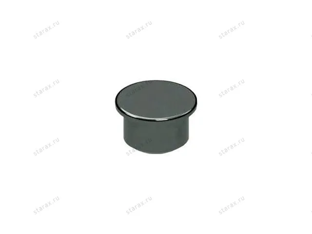 S-4081-A Заглушка для рейлинга, Starax, (16х12 мм), антрацит